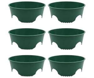 Escudo de jardín de plástico para plantas para ayudar en la preservación de la estructura del suelo y reducir el esfuerzo de riego manual (6 piezas)