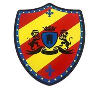 Escudo de Juguete de Caballero de Espuma: Accesorio para Disfraces para niños, Accesorio de Juego de rol Suave y Seguro, Equipo de Combate de fantasía, Equipo de Juego de simulación de Larga d