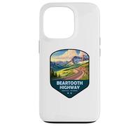 Escudo de la Carretera panorámica Nacional de la autopista Beartooth Carcasa para iPhone 13 Pro