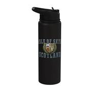 Escudo de la Isla de Skye Escocia Envejecido Stainless Steel Insulated Water Bottle