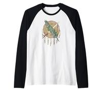 Escudo de la nación Osage de la Bandera del Estado de Oklahoma Camiseta Manga Raglan