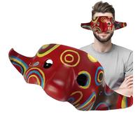 Escudo De Ladrón Aterrador: Tocado De Villano, Disfraz Completo, Accesorio De Teatro Resistente Y Duradero | Disfraz Ideal Para Juegos De Rol, Fiestas Y Reuniones Con Un Estampado Tradicional.