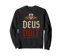 Escudo de los Caballeros Templarios Deus Vult (Dios lo Quiere) Sudadera