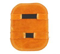 Escudo de mano de soldadura | Cuero de vaca con reflector de calor AluMiniature um | Equipo de protección antiquemaduras resistente a altas temperaturas para soldadores | Equipo de seguridad