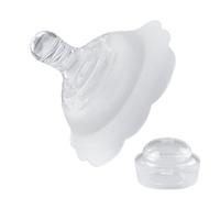 Escudo de pezón para lactancia - Funda de silicona de 6 cm, protector nutricional, flexible, hipoalergénico y accesorio nutricional, protector de pezón reutilizable para mujer, madre, b