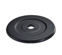 Escudo de repuesto para grifos de bañera y ducha con mango de señales, acabado negro mate, compatible con modelos Chateau, escudo de acero inoxidable