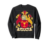Escudo de Reunión Familiar Adams Escudo de Armas del Clan Inglés Apellido Sudadera