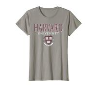 Escudo de Veritas desteñido de la Universidad de Harvard Camiseta, Mujer, Pizarra, S
