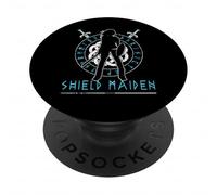 Escudo-Doncella Lagertha Viking PopSockets PopGrip Adhesivo