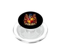 Escudo Familiar Distressed De Vere Heráldica Jabalí Azul PopSockets PopGrip para MagSafe