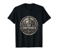 Escudo Fuerza Disciplina Emblema Ilustración Camiseta