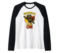 Escudo Guardián de la Familia Cane Corso Camiseta Manga Raglan