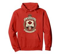 Escudo heráldico Vintage de Canadá The True North EST 1867 Sudadera con Capucha