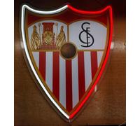 Escudo Luminoso neón LED regalo Sevilla Decoración de Pared, Diseño, Rojo y Blanco