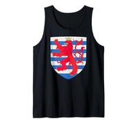 Escudo Medieval de Luxemburgo Roude Leiw Escudo Emblema Blazon Camiseta sin Mangas