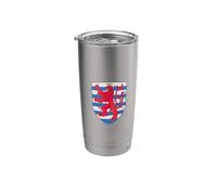 Escudo medieval de Luxemburgo Roude Leiw Escudo Emblema Blazon Vaso térmico de acero inoxidable de doble pared