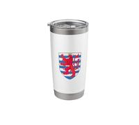 Escudo medieval de Luxemburgo Roude Leiw Escudo Emblema Blazon Vaso térmico de acero inoxidable de doble pared