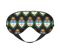 Escudo Nacional de Argentina 7 Escudo Nacional de Argentina Máscaras para dormir Correa ajustable Máscara de ojos suave para mujeres Hombres Viajes Trabajo Hogar