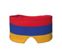 Escudo ocular impreso con la bandera de Armenia, equipo reversible para dormir, envoltura de bloqueo de luz, para comodidad de viaje
