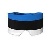 Escudo ocular impreso con la bandera de Estonia, equipo reversible para dormir, envoltura de bloqueo de luz, para comodidad de viaje