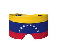 Escudo ocular impreso con la bandera de Venezuela, equipo reversible para dormir, diadema de bloqueo de luz, para comodidad de viaje