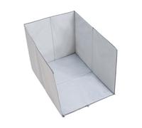 Escudo para bandeja de - 24.4 in Protección Gato | Poliéster PVC Recinto Plegable - Anti-fugas Anti-polvo para gatos Pequeño Mediano Gran Tamaño Interior Práctico y Estético