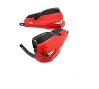 Escudo Protector de Agarre de Motocicleta Paramanos para LED para Motocicleta, Protector contra el Viento para Honda, África, para Twin CRF1000L DTC(Rojo)