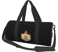 Escudo Real de los Países Bajos Equipaje de Viaje Bolsa de Lona Bolsa de Lona Plegable con Ruedas Deportivas, Negro