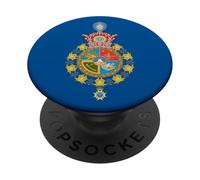 Escudo Real del Príncipe Heredero de Irán Escudo Imperial Persa PopSockets PopGrip Adhesivo