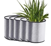 Escudo térmico de aislamiento - Paquete de 5 películas aislantes reflectantes, reflectante | lámina de aluminio aislada para cestas | Película protectora térmica gruesa de doble cara para macetas
