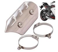 Escudo Térmico De Escape Moto | Protección Anti-Calor Tangible | Protección Térmica Para Tubos | Escudo Anti-Calor Para Tubo De Escape | Para Conducir Protección Exterior Viaje Seguridad Mantenimiento