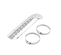 Escudo Termico del Tubo de Escape de la Moto, Cubierta de Protección Contra el Calor de Escape Universal de la Moto (Plata) Protectores térmicos