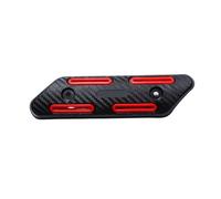 Escudo térmico Escape Protector De Aislamiento Térmico De Escape para Motocicleta, Protector Universal Antiescaldado para Motocicleta, Protector De Aislamiento Térmico De Escape(Red)