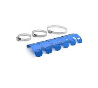 Escudo térmico Escape Protector De Escudo Térmico De Escape para Colectores Delanteros De Motocicleta, Cubierta Antiescaldado, Disipador De Calor, Accesorios Modificados(Blue)