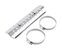 Escudo térmico universal de escape de metal Auto motocicleta Tubo de silenciador de escape Protector térmico contra el calor Cubierta de aislamiento Protector de talón(Plata)
