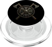 Escudo vikingo/hachas vikingas cruzadas/símbolos vikingos PopSockets PopGrip para MagSafe