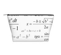 Escuela de matemáticas y geometría con fórmulas científicas Estilo Pizarra, Bolsa de artículos de tocador Bolsa de Maquillaje Bolsa de cosméticos Bolsa de artículos de tocador de Viaje portátil