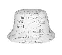 Escuela de Matemáticas y Geometría con Fórmulas Científicas, Pizarra, Sombrero Tipo Cubo para Mujer y Hombre, Sombreros de Verano para Hombre y Mujer