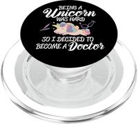 Escuela de Medicina Ser un Unicornio es difícil, así Que me convertí en médico PopSockets PopGrip para MagSafe