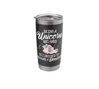 Escuela de Medicina Ser un unicornio es difícil, así que me convertí en médico Vaso térmico de acero inoxidable de doble pared