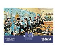Escuela de Mime Rompiendo los Muros Invisibles Puzzle De Madera Impermeable Puzzles De 1000 Piezas para Adultos Desafiante Y Estimulante Rompecabezas para Juegos Educativos