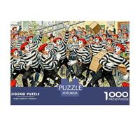 Escuela de Mime Rompiendo los Muros Invisibles Puzzle De Madera Impermeable Puzzles De 1000 Piezas Regalos para Adultos Colorido Rompecabezas Juegos Educativos