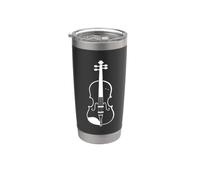 Escuela de Música Violín Sketch Vaso térmico de acero inoxidable de doble pared