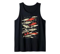 Escuela de peces de sardina nadando Camiseta sin Mangas