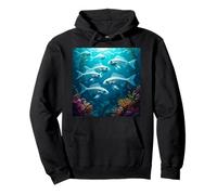 Escuela de Peces Esqueleto fantasía Sudadera con Capucha