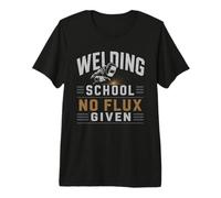 Escuela de Soldadura sin Flujo Dado diseño de Soldador Camiseta Premium