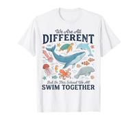 Escuela Docente Diversidad Igualdad Todos Somos Océano Diferente Camiseta