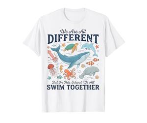 Escuela Docente Diversidad Igualdad Todos Somos Océano Diferente Camiseta