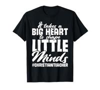 Escuela Dominical Forma Esencial Little Minds Christian Teacher Camiseta