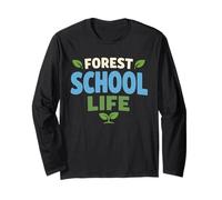 Escuela Forestal Aprende Fuera Naturaleza Jugar Al Manga Larga
